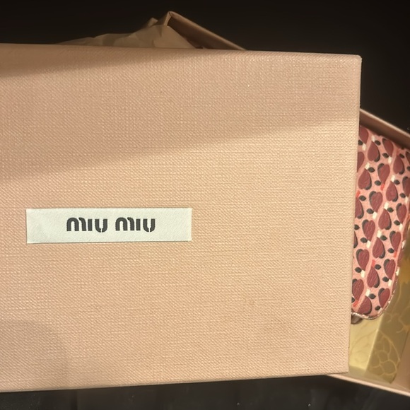 Miu Miu Madras Bifold /Long Wallet ~~ Hearts - Picture 14 of 16